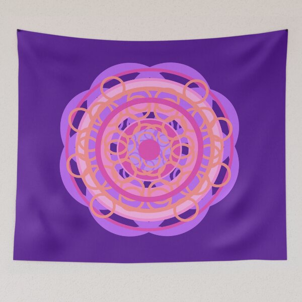 Item preview, Pink Circles Mandala designed and sold by Glojag.