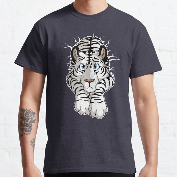 Tiger T-Shirt Mens interconnection nature lion animal head