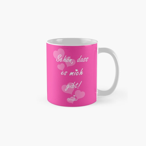 Schön, dass es mich / Dich gibt Tasse - Pink Tasse (Standard)