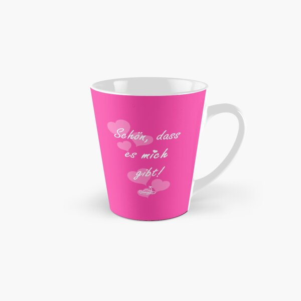 Schön, dass es mich / Dich gibt Tasse - Pink Tasse (konisch)