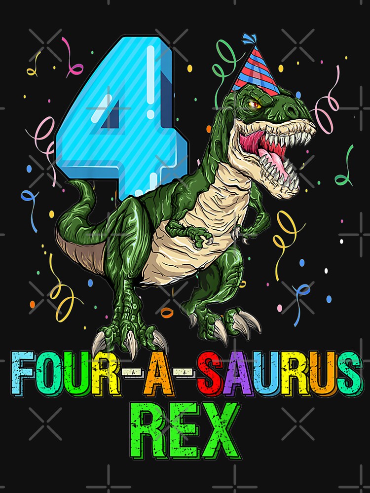 4th Anniversaire Dinosaure 4 Ans Enfants Pull