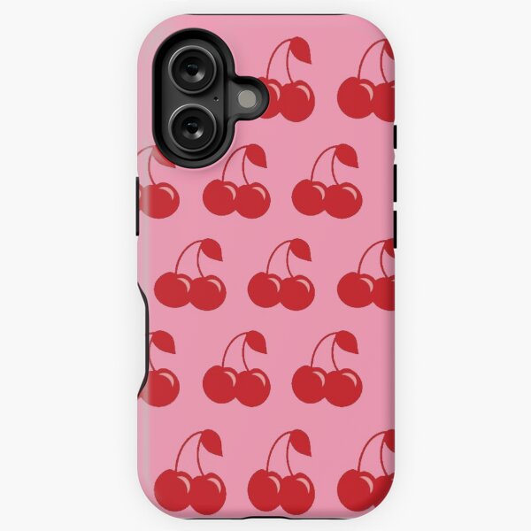 Red Cherry Pattern iPhone Tough Case