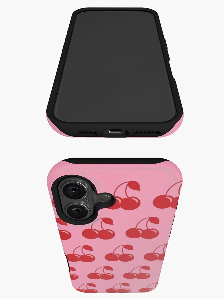 Thumbnail 3 of 4, iPhone Case, Red Cherry Pattern designed and sold by paytonstach.