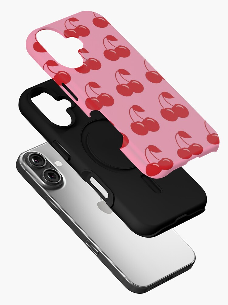 Thumbnail 2 of 4, iPhone Case, Red Cherry Pattern designed and sold by paytonstach.