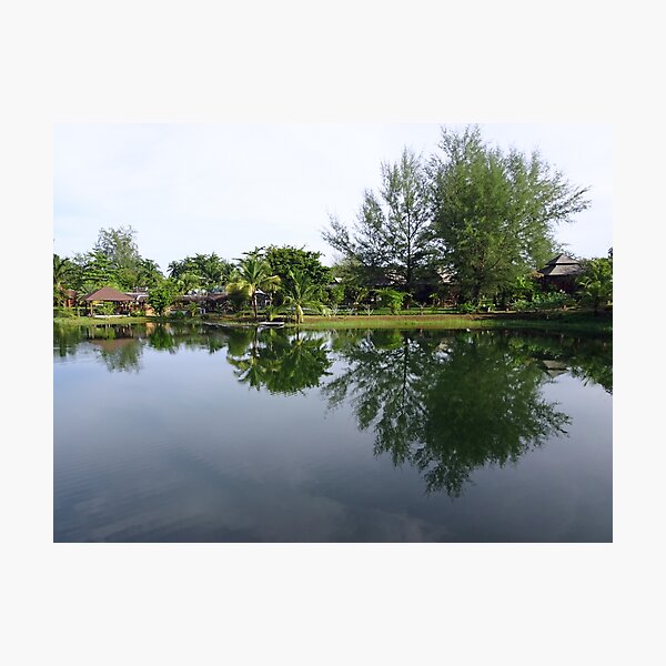 Item preview, Lake Reflections near phuket  designed and sold by cuisinecat2.