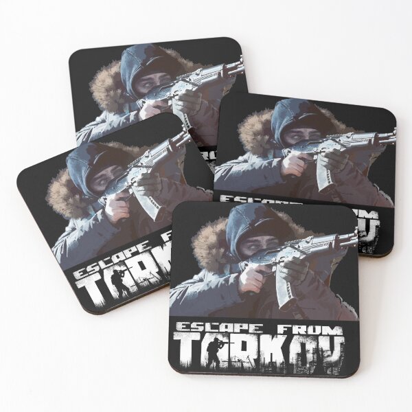Artikelvorschau, Escape From Tarkov "Wir kämpfen um unser" Schwarzes T-Shirt entworfen und verkauft von CerberusDesign.