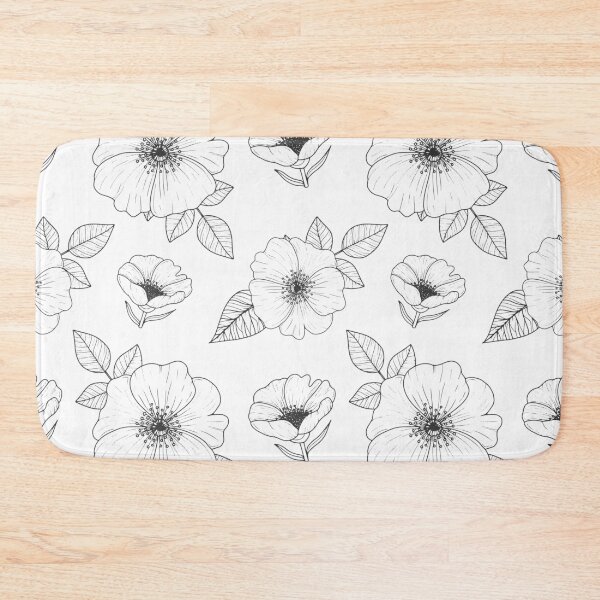 Item preview, Engraving flowers pattern designed and sold by KatAnti.