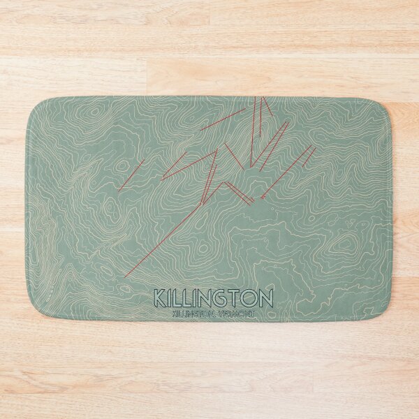 Item preview, Killington Contour Topography Map designed and sold by ChasingGnarnia.
