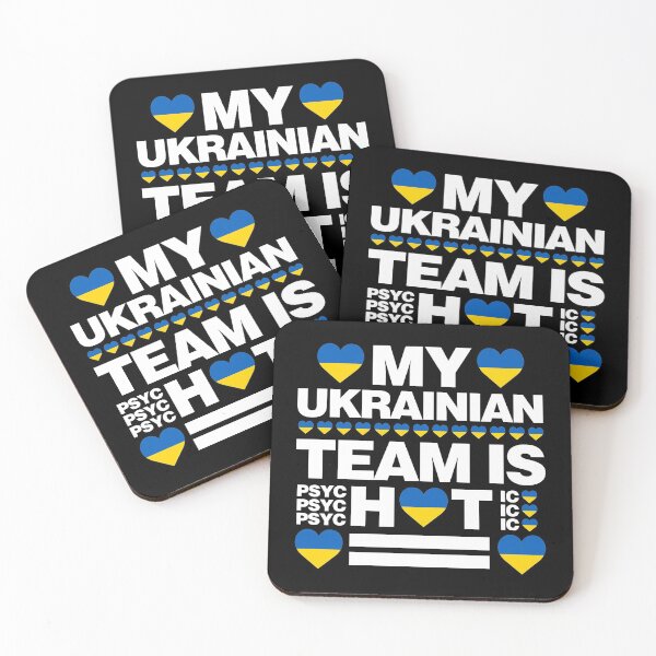 Item preview, My Ukrainian Team is Hot as psychotic Funny designed and sold by elhefe.