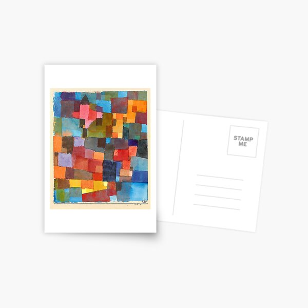 Paul Klee - Architectures de salle Carte postale