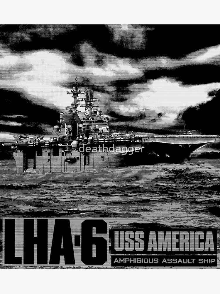 "Amphibious assault ship America" Poster by deathdagger | Redbubble