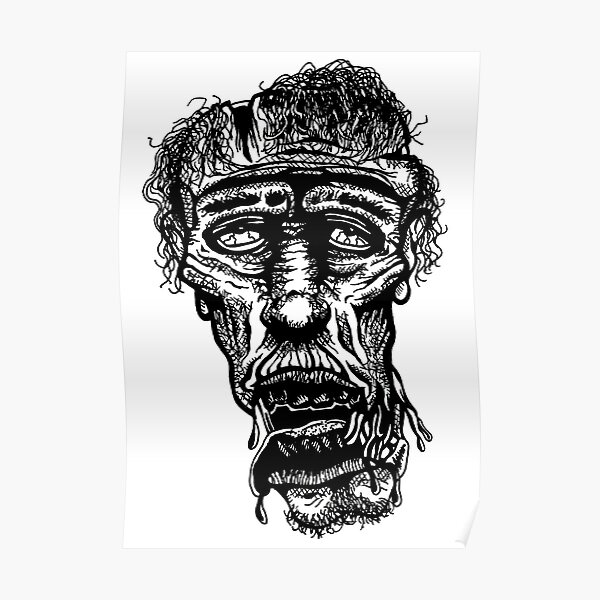 Slack-Jaw Zombie Poster