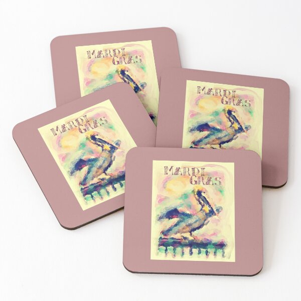 Item preview, Mardi Gras Pelican Watercolor designed and sold by LouisianaLady.