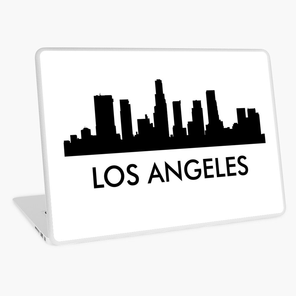 Los Angeles California Black Silhouette Skyline Art Women's T-Shirt