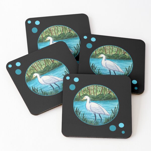 Item preview, Mangrove Forest Egret designed and sold by LahaskaArt.
