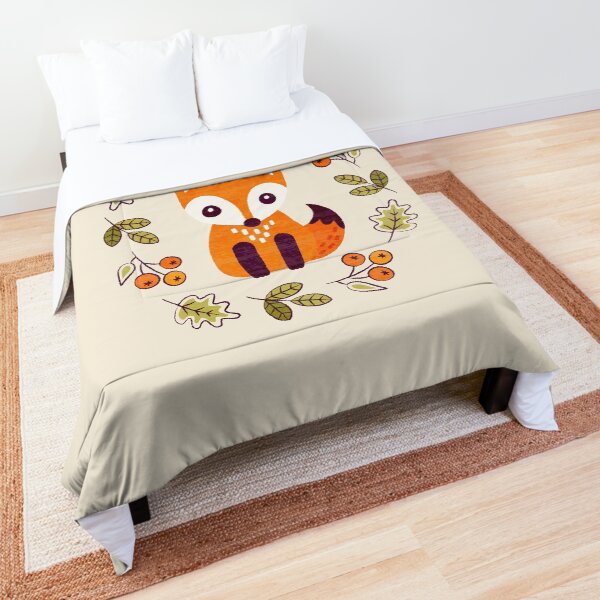 Item preview, Little Red Fox with Autumn Berries designed and sold by Daisy Beatrice.