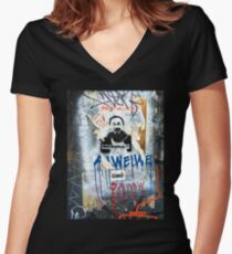 Ai Wei Wei Women's Fitted V-Neck T-Shirt