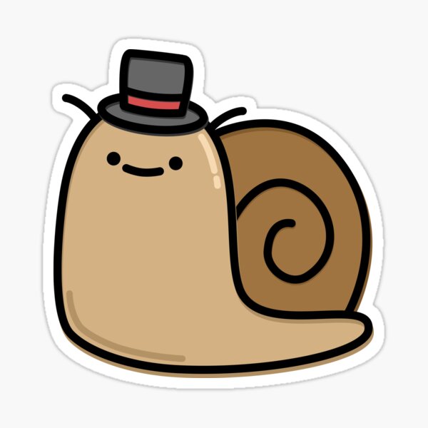 "Cute Snail" Sticker for Sale by happyfruits Redbubble