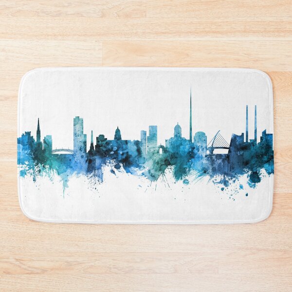 Aperçu de l'œuvre Dublin Ireland Skyline créée et vendue par ArtPrints.