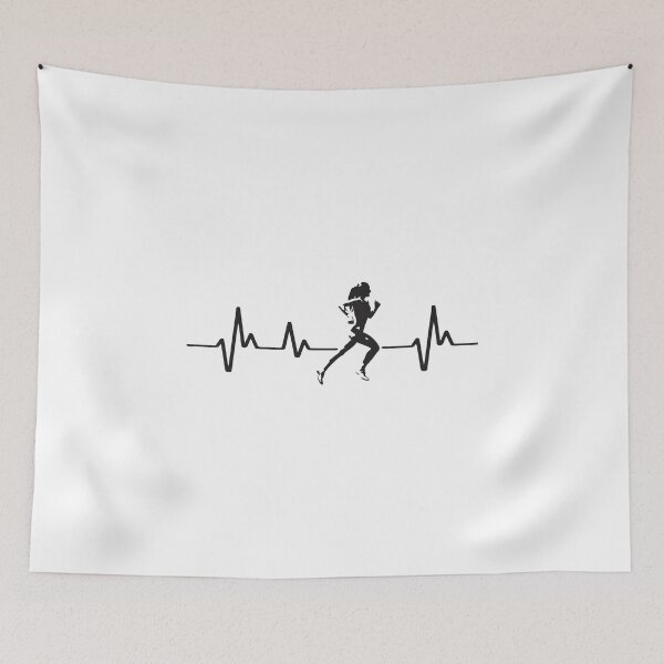 Item preview, Running heartbeat Cross country running gift for women girls designed and sold by hadleydesigns.