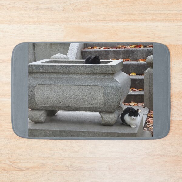 Item preview, Temple cats in Fukuoka Japan designed and sold by cuisinecat2.