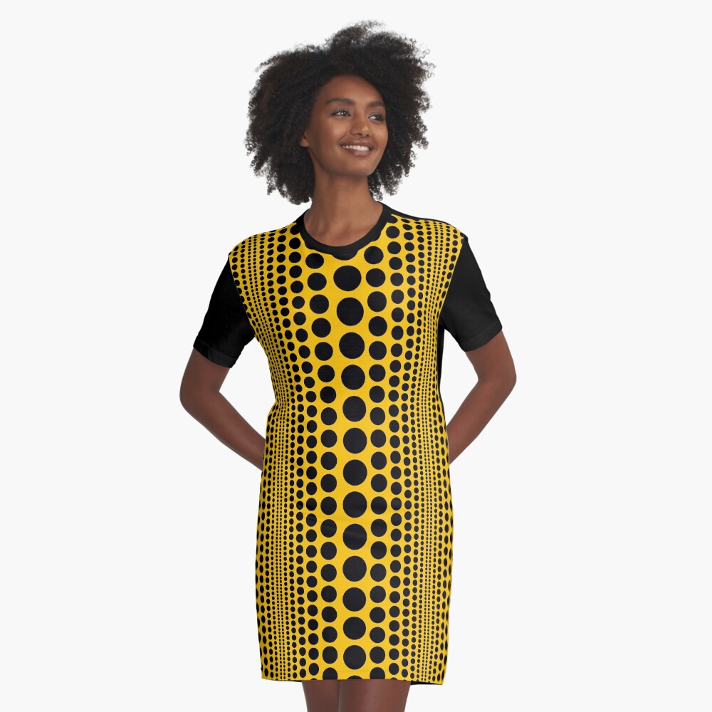 Infinity Polka Dots Graphic T-Shirt Dress