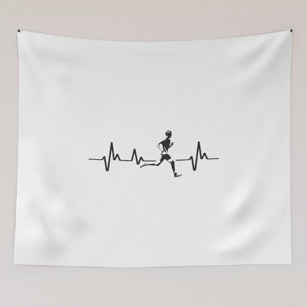 Item preview, Running heartbeat Cross country running gift for men boys designed and sold by hadleydesigns.