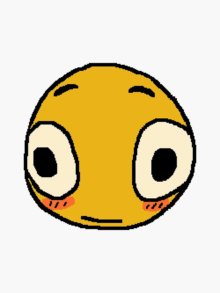 Sad cute little cursed Pou | Sticker