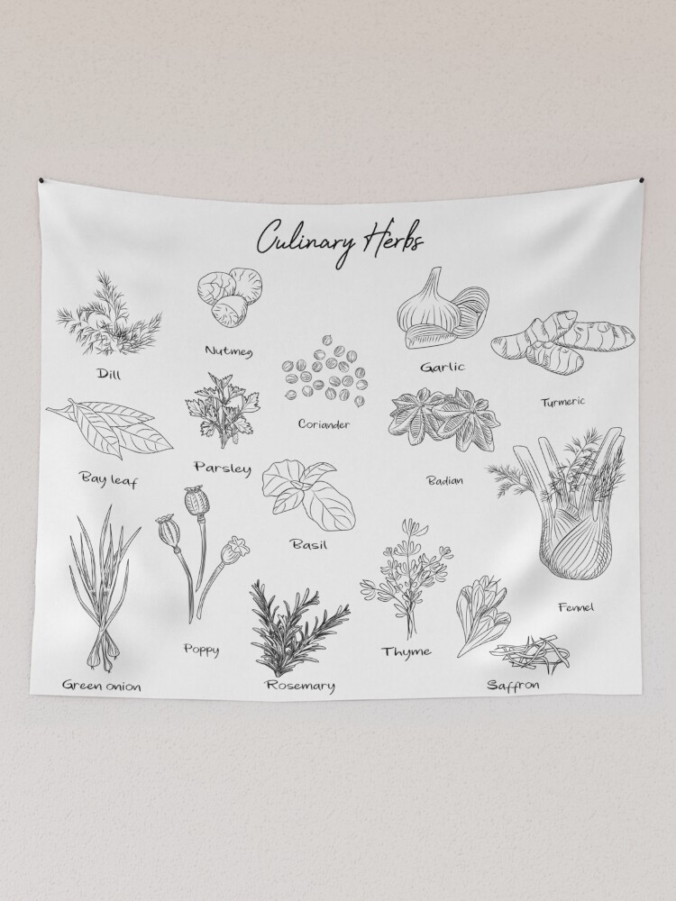 Herb tapestry best sale