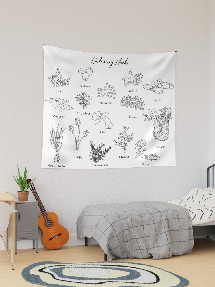 Herb tapestry sale