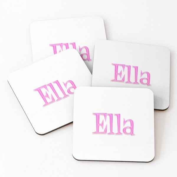 Item preview, Girl Name Ella in Pink Panther Cartoon Typo Style designed and sold by Space-Bug.