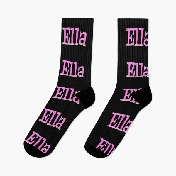 Item preview, Girl Name Ella in Pink Panther Cartoon Typo Style designed and sold by Space-Bug.