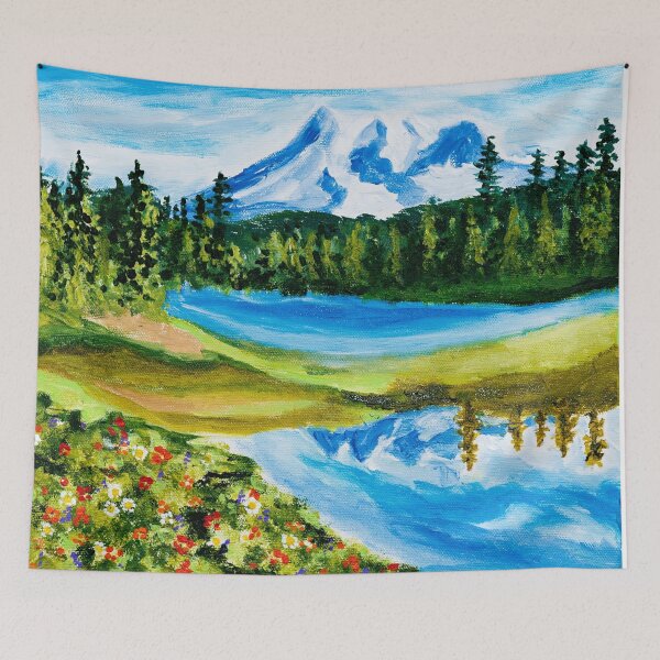 Item preview, Mt. Rainier Reflections Lake designed and sold by artbydanielle.