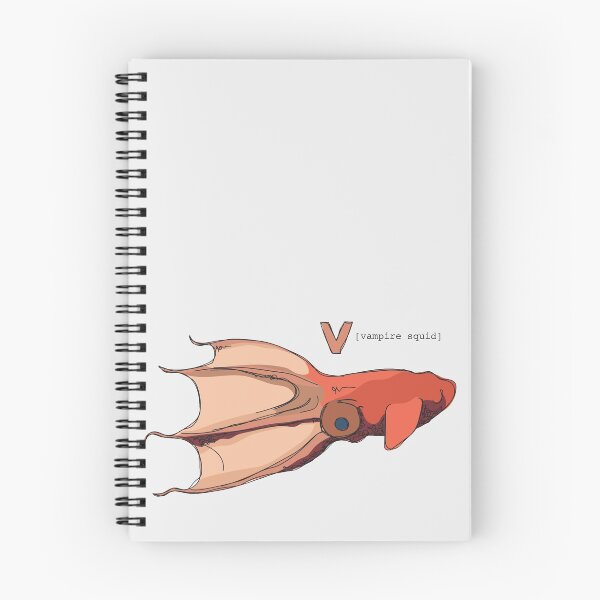 Item preview, Funky Animal Alphabet: V is for Vampire Squid designed and sold by abigailhausman.