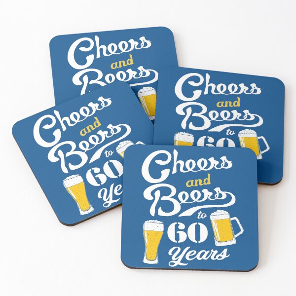 Item preview, 60th Birthday Cheers and Beers to 60 years designed and sold by NUMAcreations.