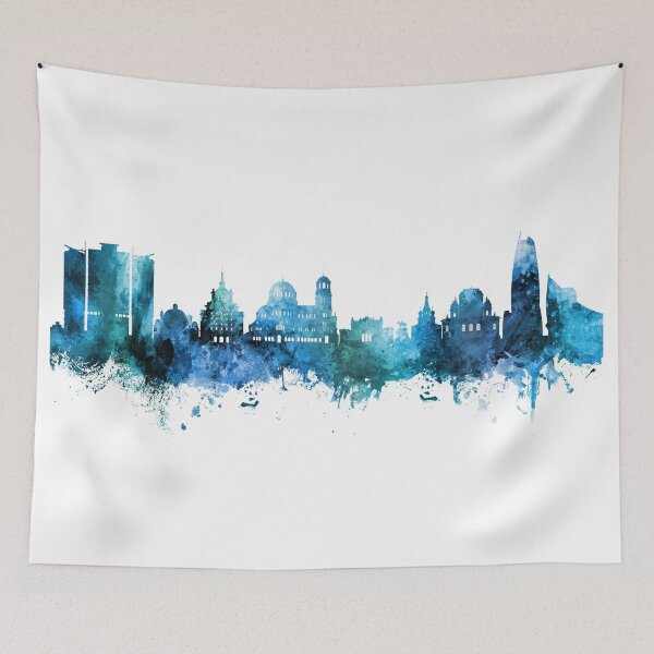 Item preview, Sofia Bulgaria Skyline designed and sold by ArtPrints.