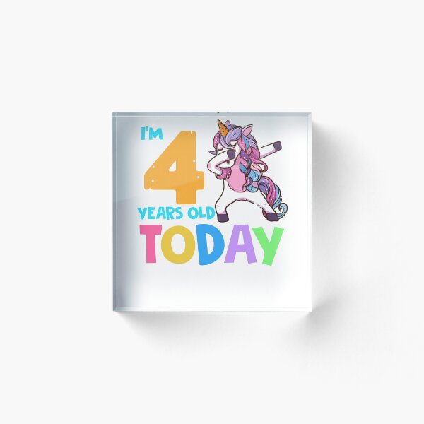 Item preview, 4th Birthday Girl Unicorn Shirt Funny Dabbing Rainbow Kids designed and sold by ABMStudio.