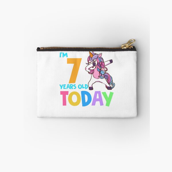 Item preview, 7th Birthday Girl Unicorn Shirt Funny Dabbing Rainbow Kids designed and sold by ABMStudio.
