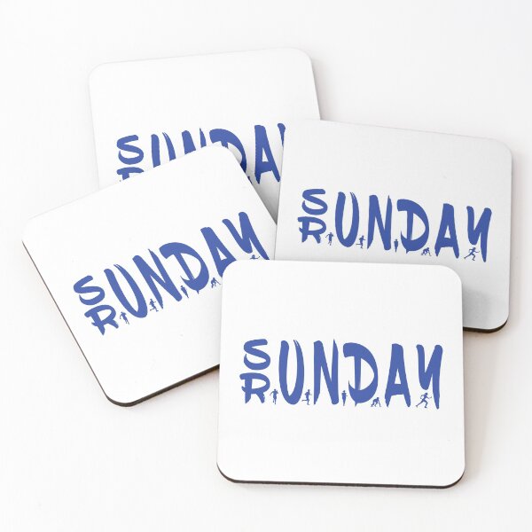 Item preview, Sunday runner motif for leisure runners and joggers designed and sold by SiRaGeckoDesign.