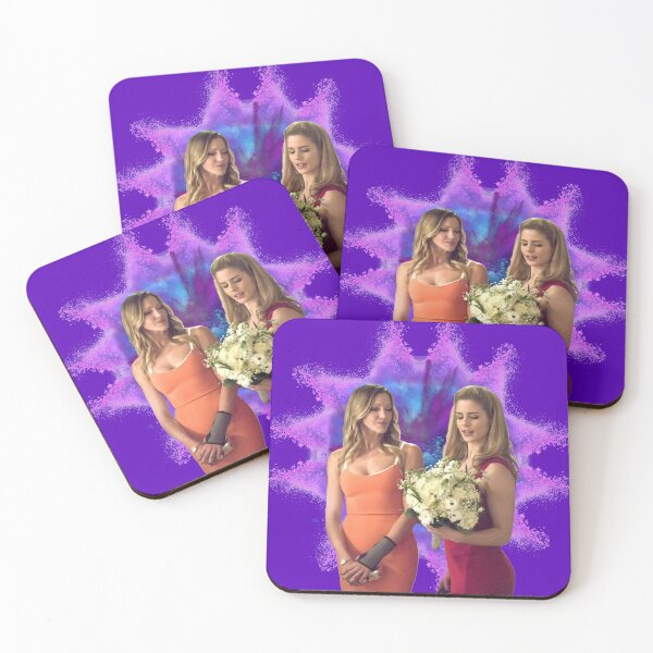 Item preview, Laurel Lance and Felicity Smoak purple background designed and sold by dutchchu.