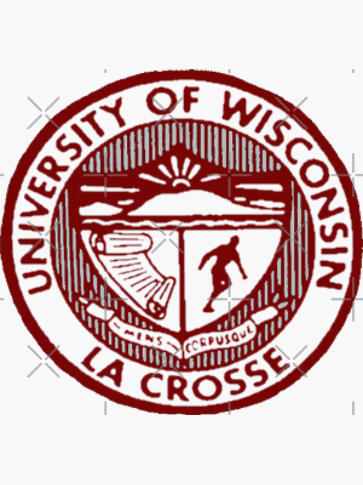 "University of Wisconsin LA Crosse " Sticker for Sale by mmaggiee