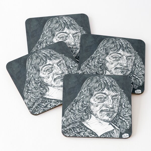 Item preview, RENE DESCARTES ink portrait .1 designed and sold by lautir.