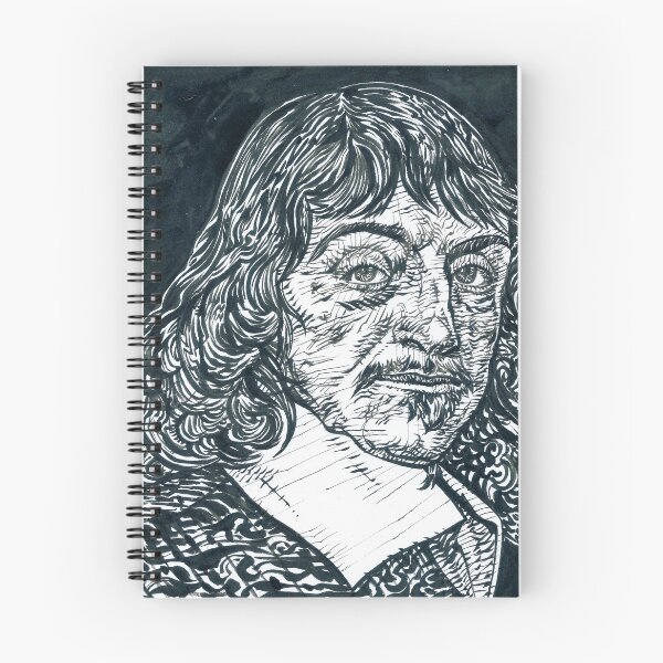 Item preview, RENE DESCARTES ink portrait .1 designed and sold by lautir.