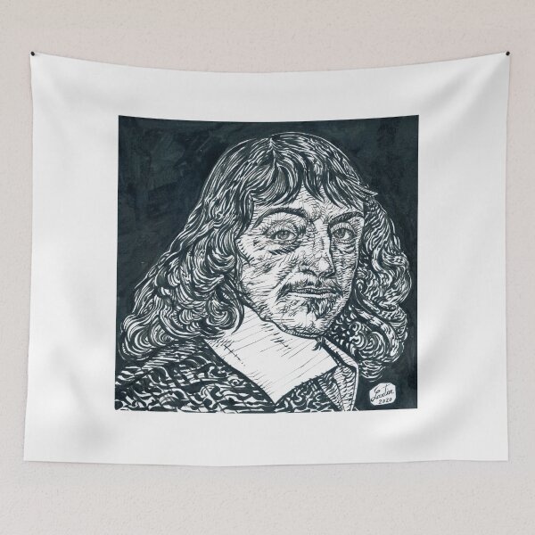 Item preview, RENE DESCARTES ink portrait .1 designed and sold by lautir.