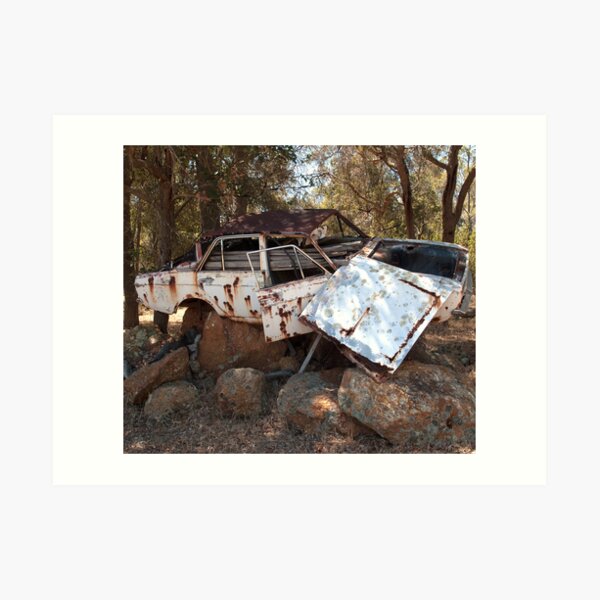 Bullet Holes, Hillman Hunter Art Print