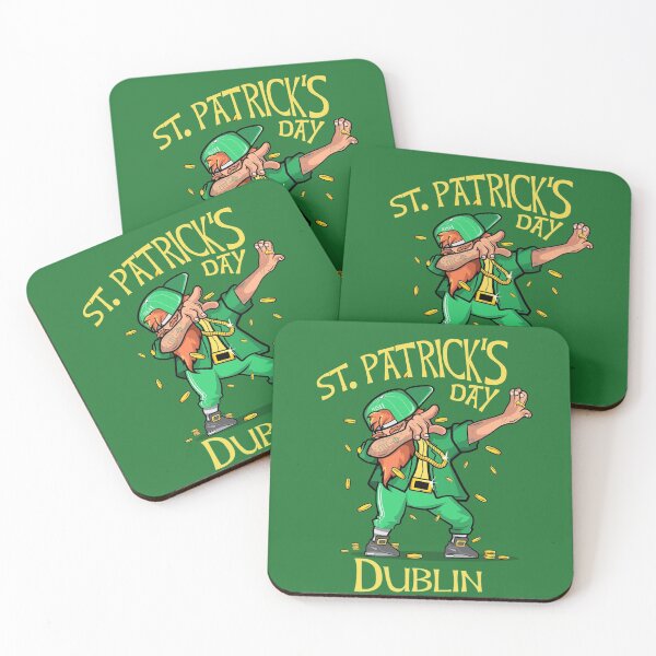 Item preview, Dublin Irish Saint Patricks day novel and fun products Fun and craic. Irish American Shamrock Design designed and sold by comhra.