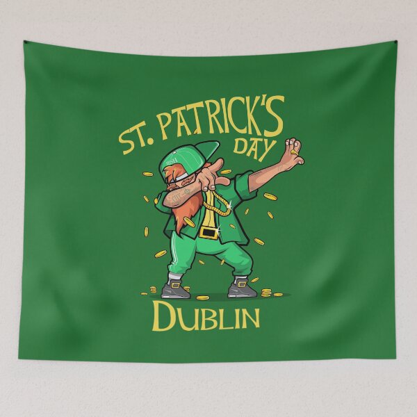 Item preview, Dublin Irish Saint Patricks day novel and fun products Fun and craic. Irish American Shamrock Design designed and sold by comhra.