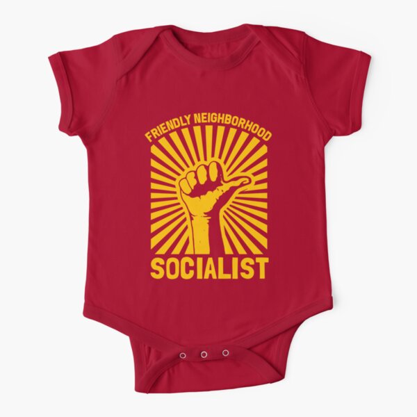 Friendly Neighbourhood Socialist Short Sleeve Baby One-Piece