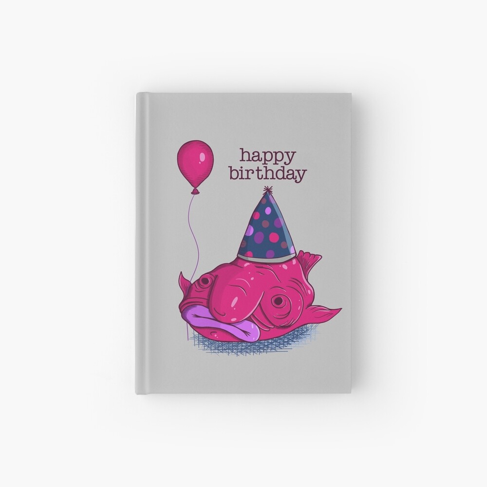 T Shirt Enfant Joyeux Anniversaire Blobfish Avec Ballon Et Chapeau De Fete Par Foxsundesigns Redbubble