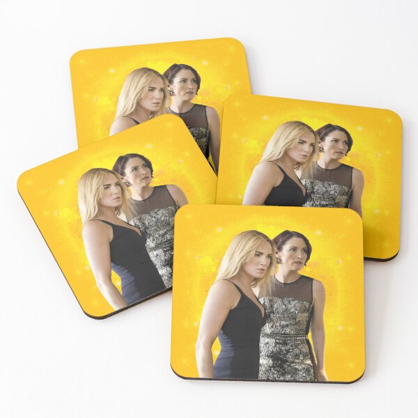 Item preview, Sara Lance and Alex Danvers gold background designed and sold by dutchchu.